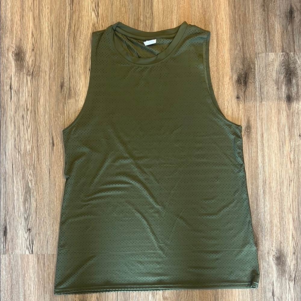 Zyia Active Olive Green Sleeveless Athletic Top